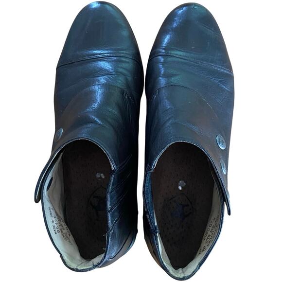 Ariat "3 Snap Spat" Women's Dk Brown Leather Chelsea Ankle Bootie/Boot, Size 8 - Picture 4 of 15